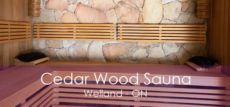 Cedar Wood Sauna Welland - ON