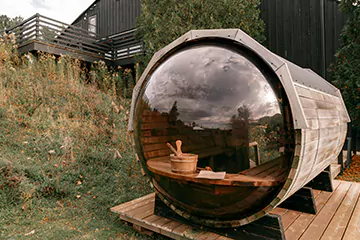 panoramic view sauna in Welland, ON