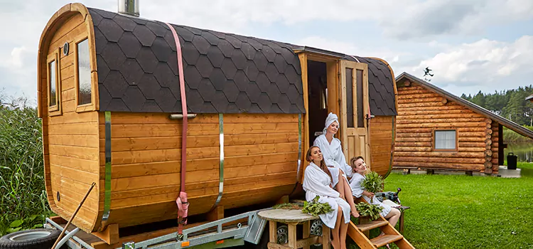 Residential Outdoor Cabin Sauna Construction in Welland, Ontario