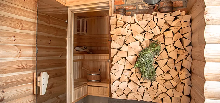 Eucalyptus Wood Sauna Walls Repair And Installation in Welland, ON