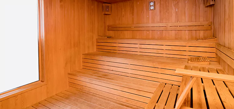 Custom Hemlock Wood Sauna Construction in Welland, Ontario