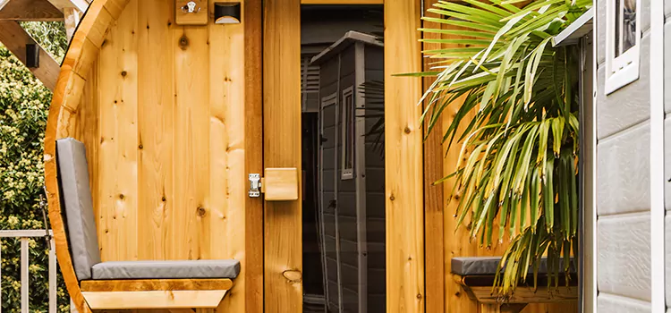 Wood-fired Outdoor Residential Sauna Installation in Welland, Ontario