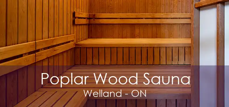 Poplar Wood Sauna Welland - ON